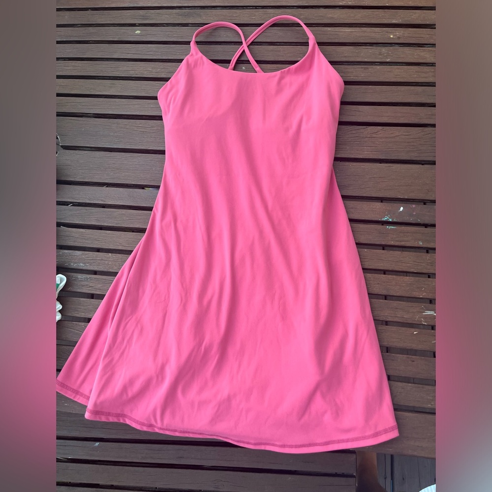 NWOT pink workout dress